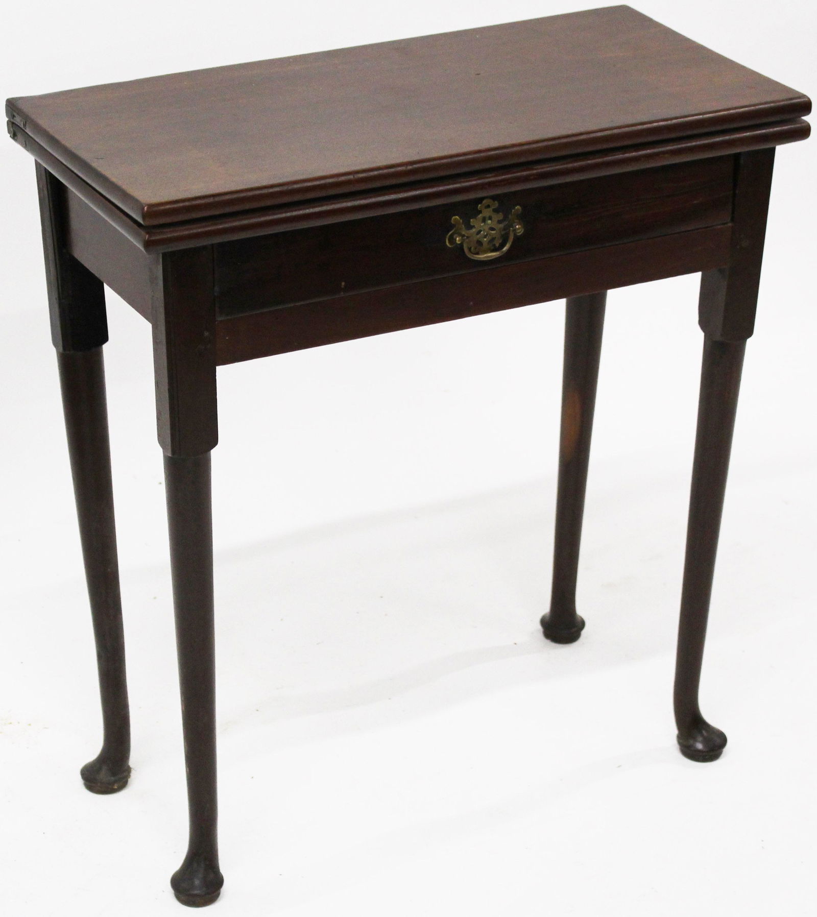 18th c Queen Anne Mahogany Card table (1 of 5)