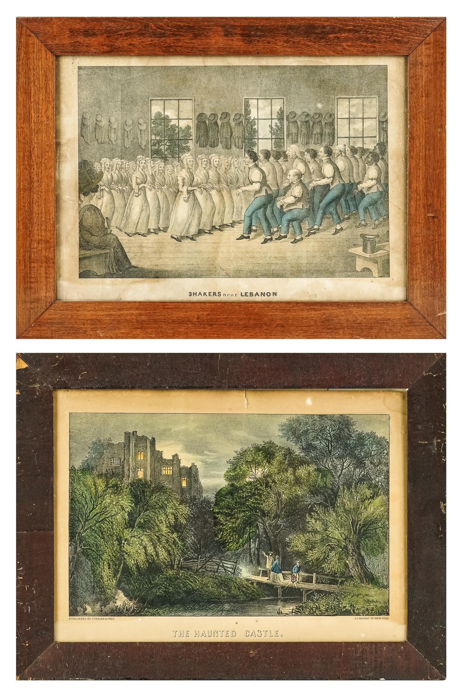 Two Currier & Ives Lithographs, (1 of 3)