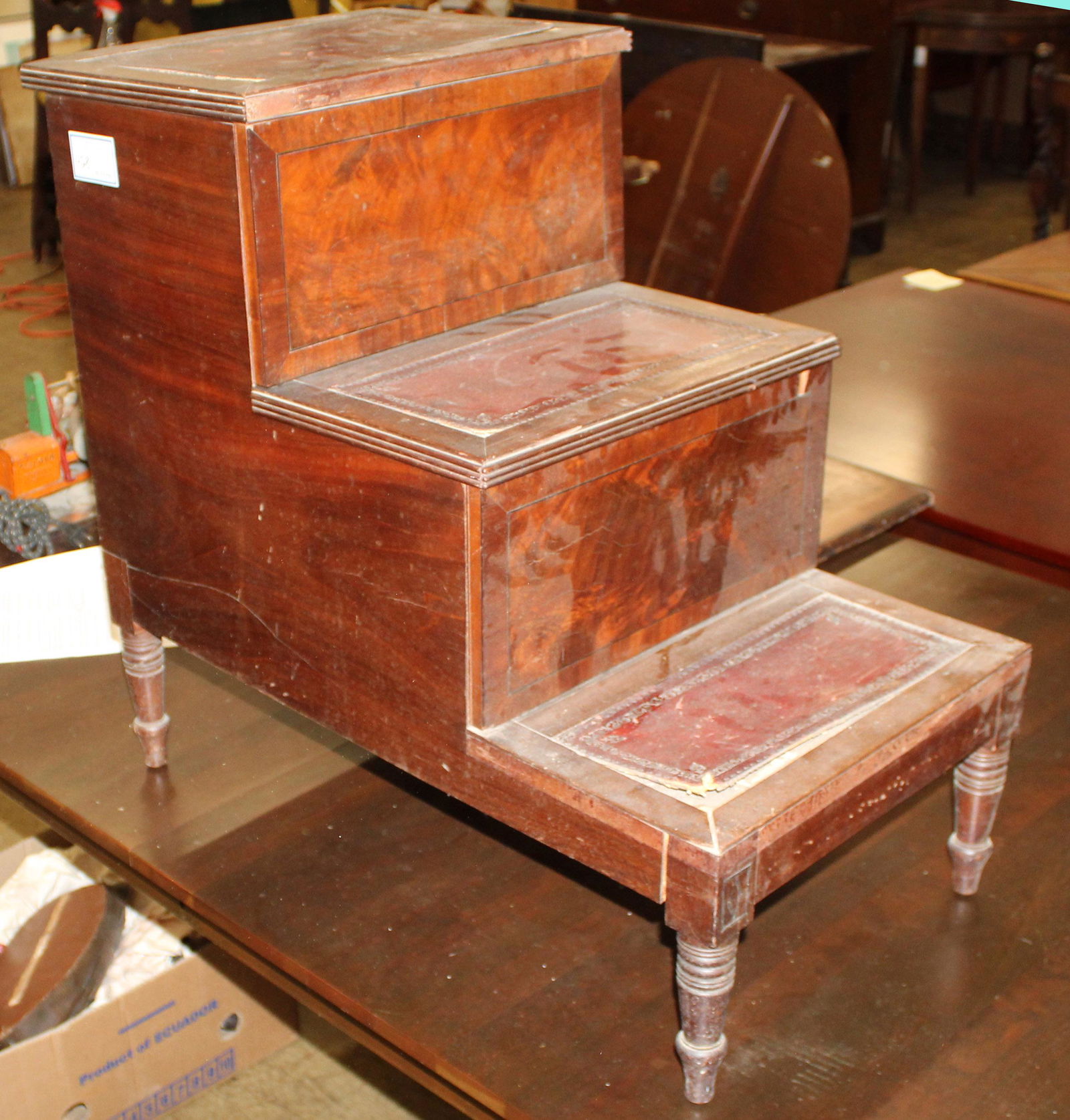 Sheraton Mahogany Library Steps (1 of 3)