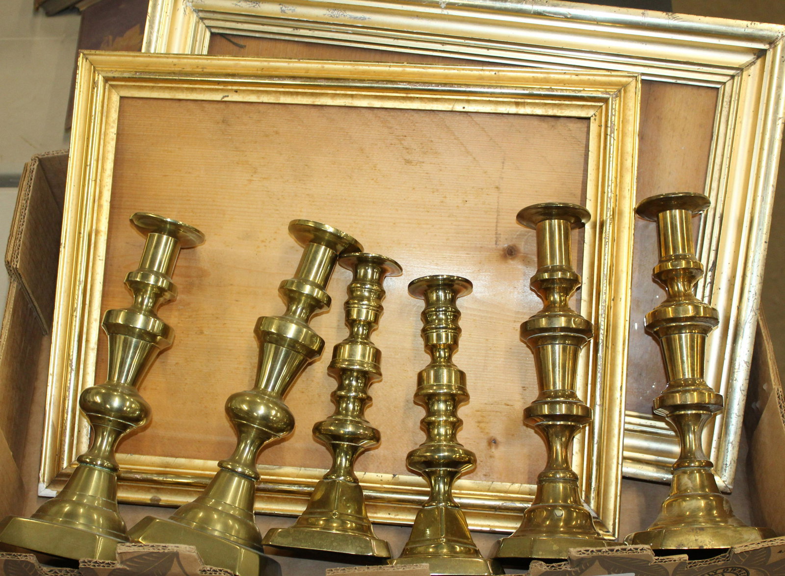 Lemon Gilt Frames, Brass Candlesticks (1 of 1)