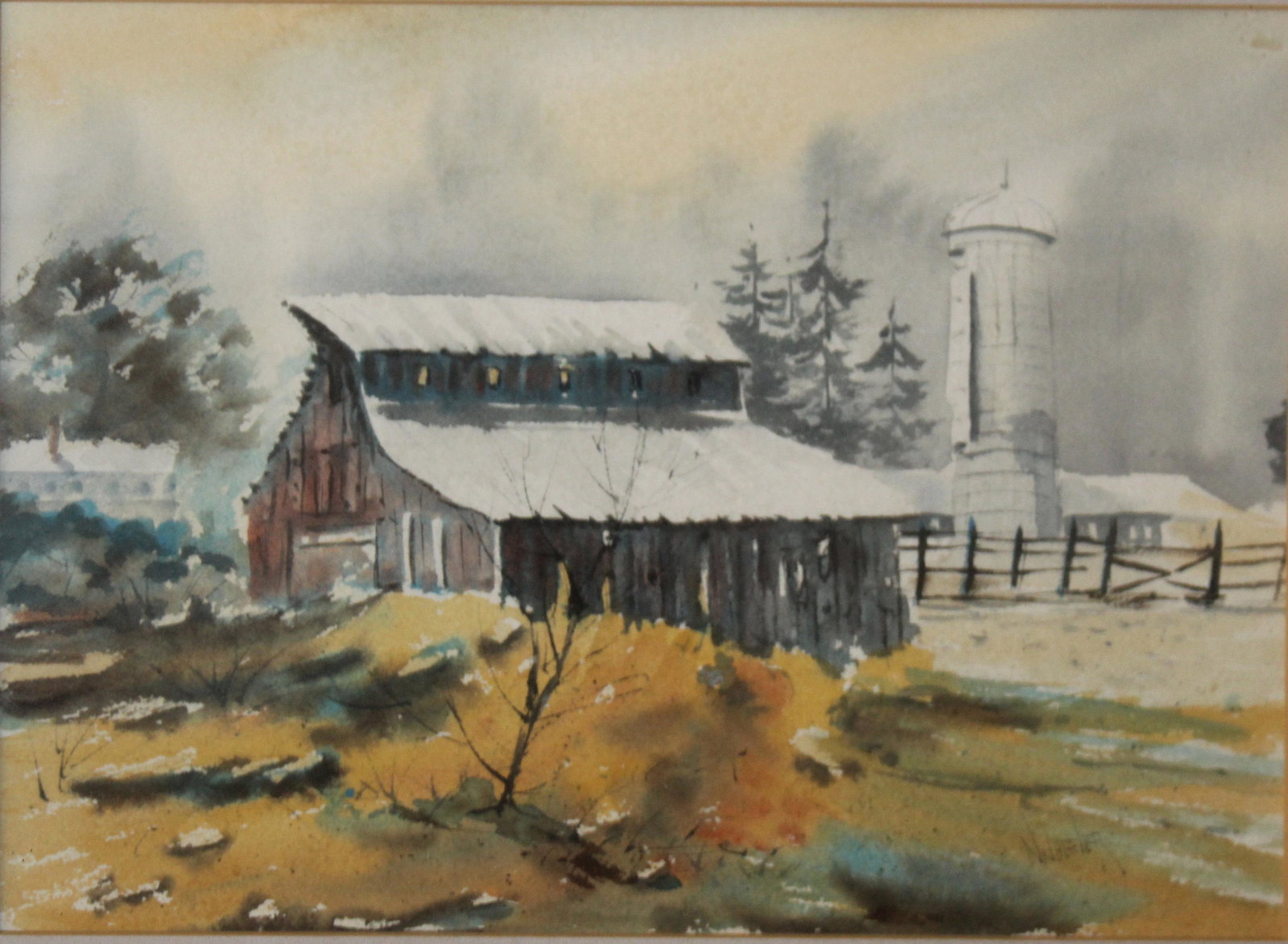 Watercolor and Three Botanical Prints (1 of 5)