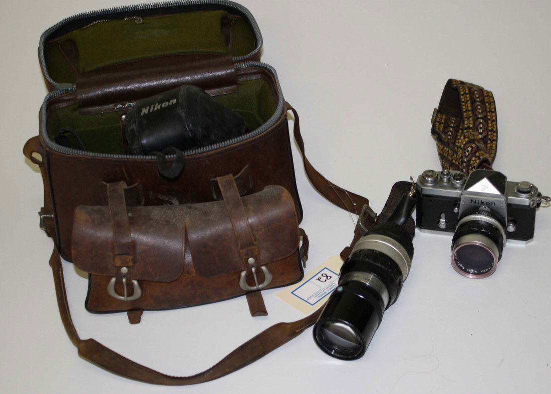 Nikon F Camera with Nikkor S 1-2.8 and Nikkor Q 1-4: Nikon F Camera with Nikkor S 1-2.8 and Nikkor Q 1-4 lens