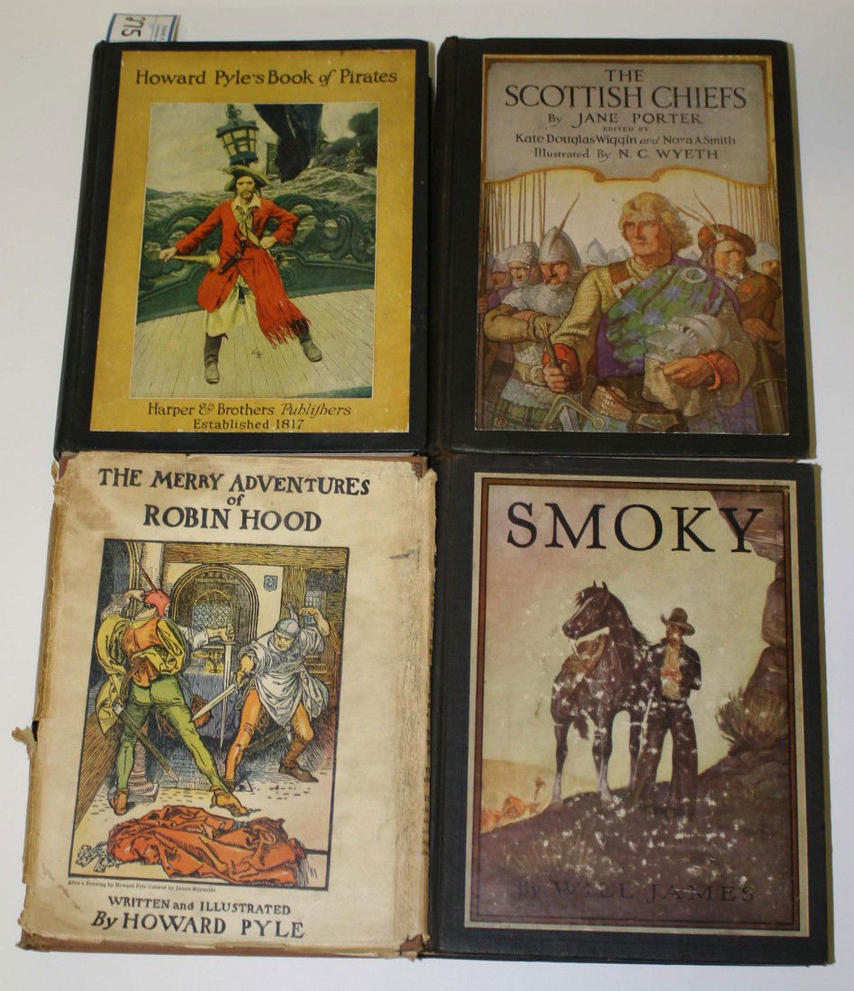 four Youth books illus by Howard Pyle Andrew Wyet: four Youth books illus by Howard Pyle Andrew Wyeth and Andrew James