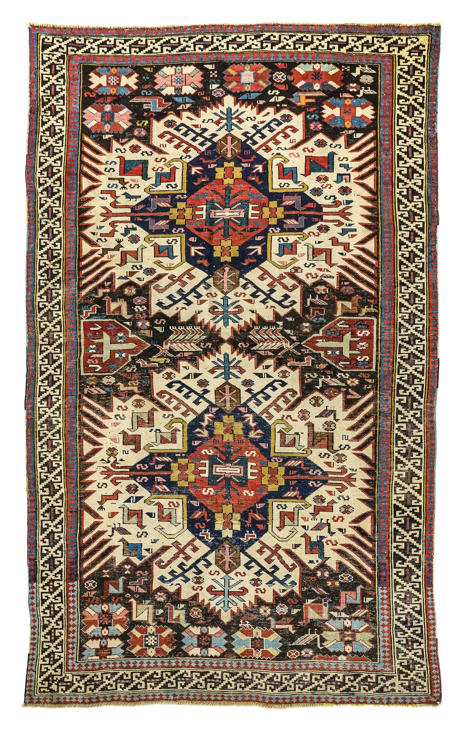 Late 19th c Karabagh Kazak Area Rug (1 of 4)