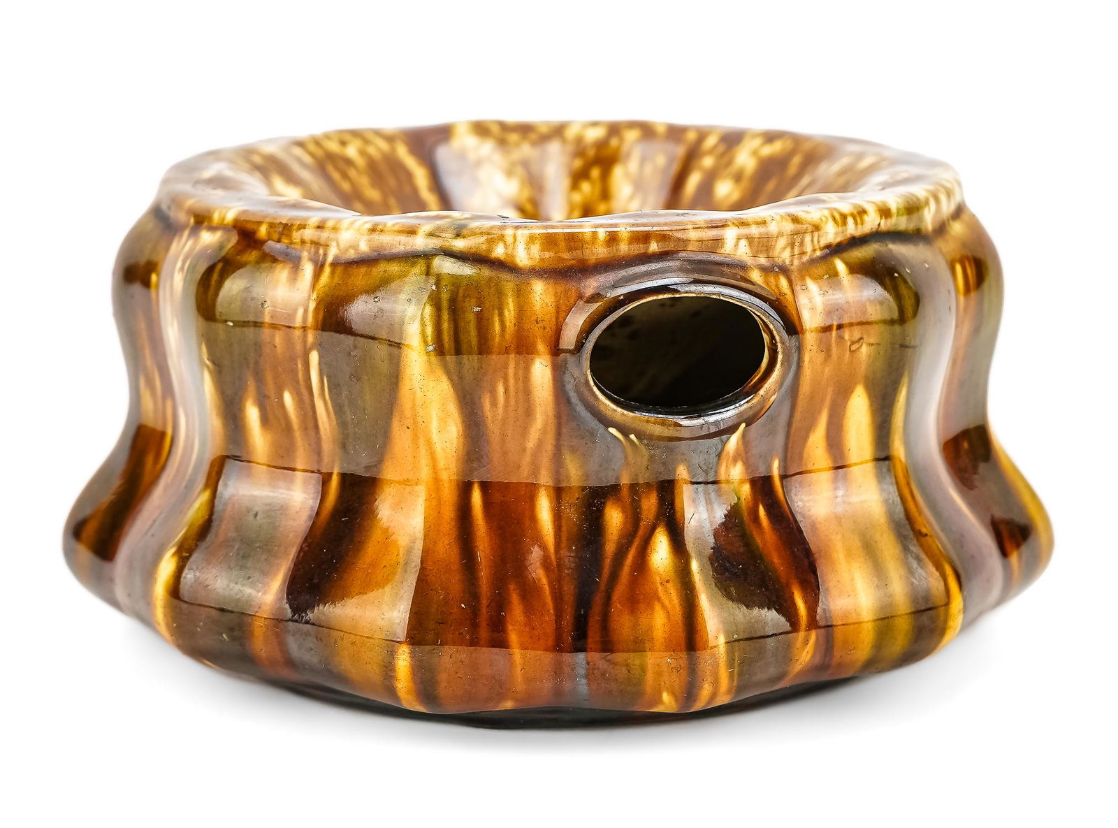 1849 Lyman, Fenton & Co. Rockingham Spittoon (1 of 5)