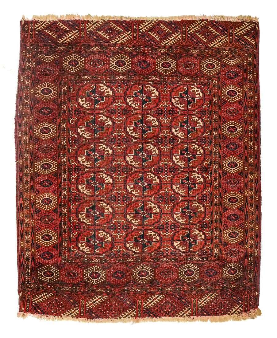 Early 20th c Tekke Area Rug (1 of 3)