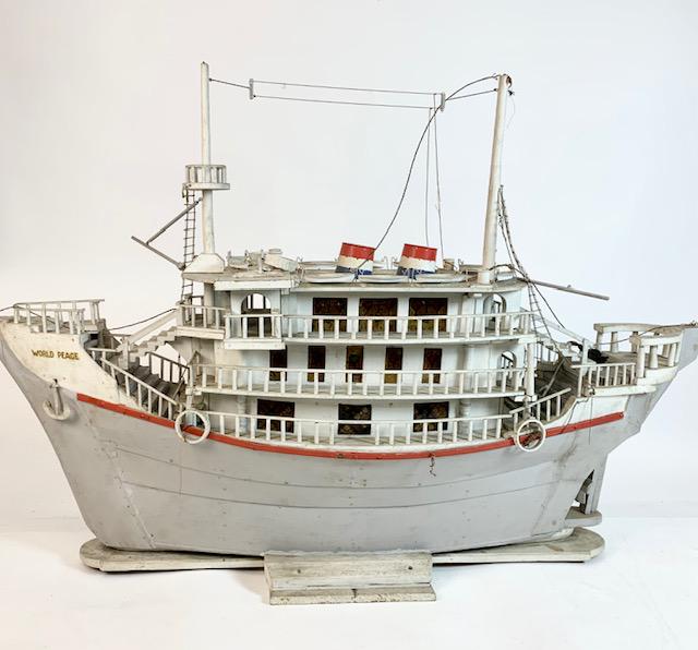 Large Steam Sail Pond Boat Model (1 of 3)