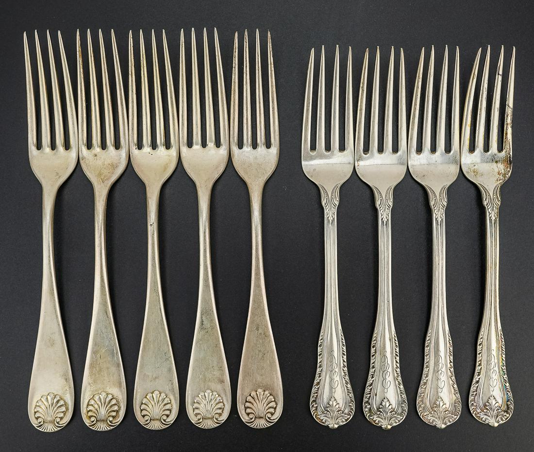 9 Sterling Silver Dinner Forks