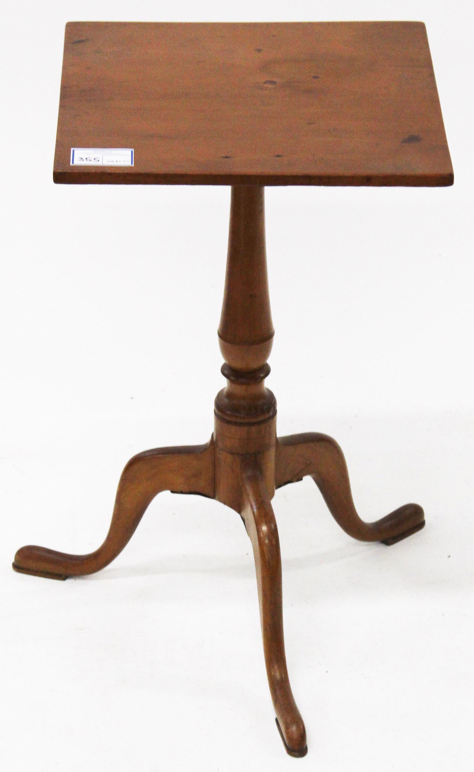 18th c Queen Anne Candlestand (1 of 2)