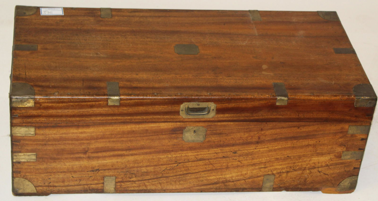 19th c Brass bound camphor wood box (1 of 3)
