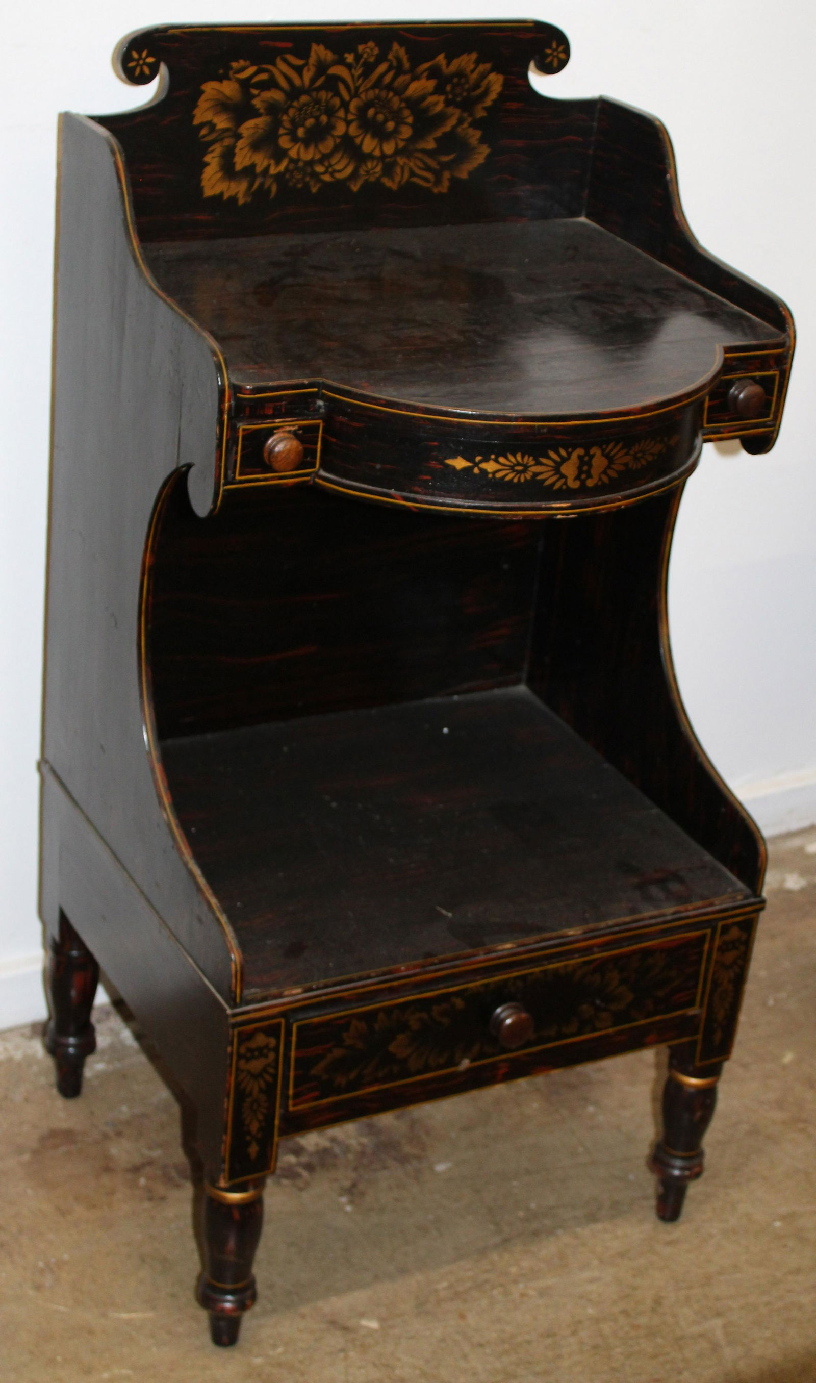 Country Sheraton Grain Painted Washstand (1 of 1)