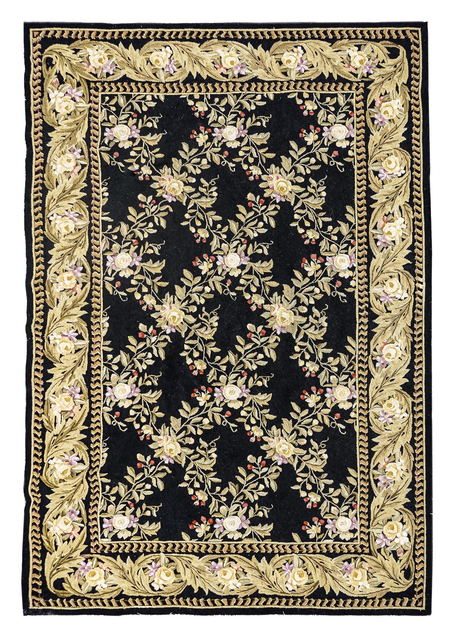 Contemporary Chinese Petit Point Carpet (1 of 3)