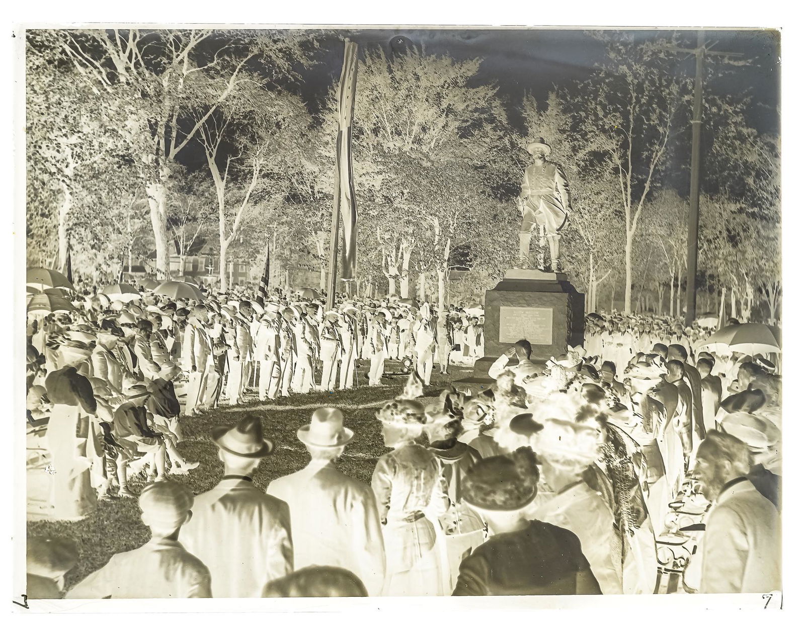 Genl Wm Wells Statue Dedication Glass Negatives (1 of 6)