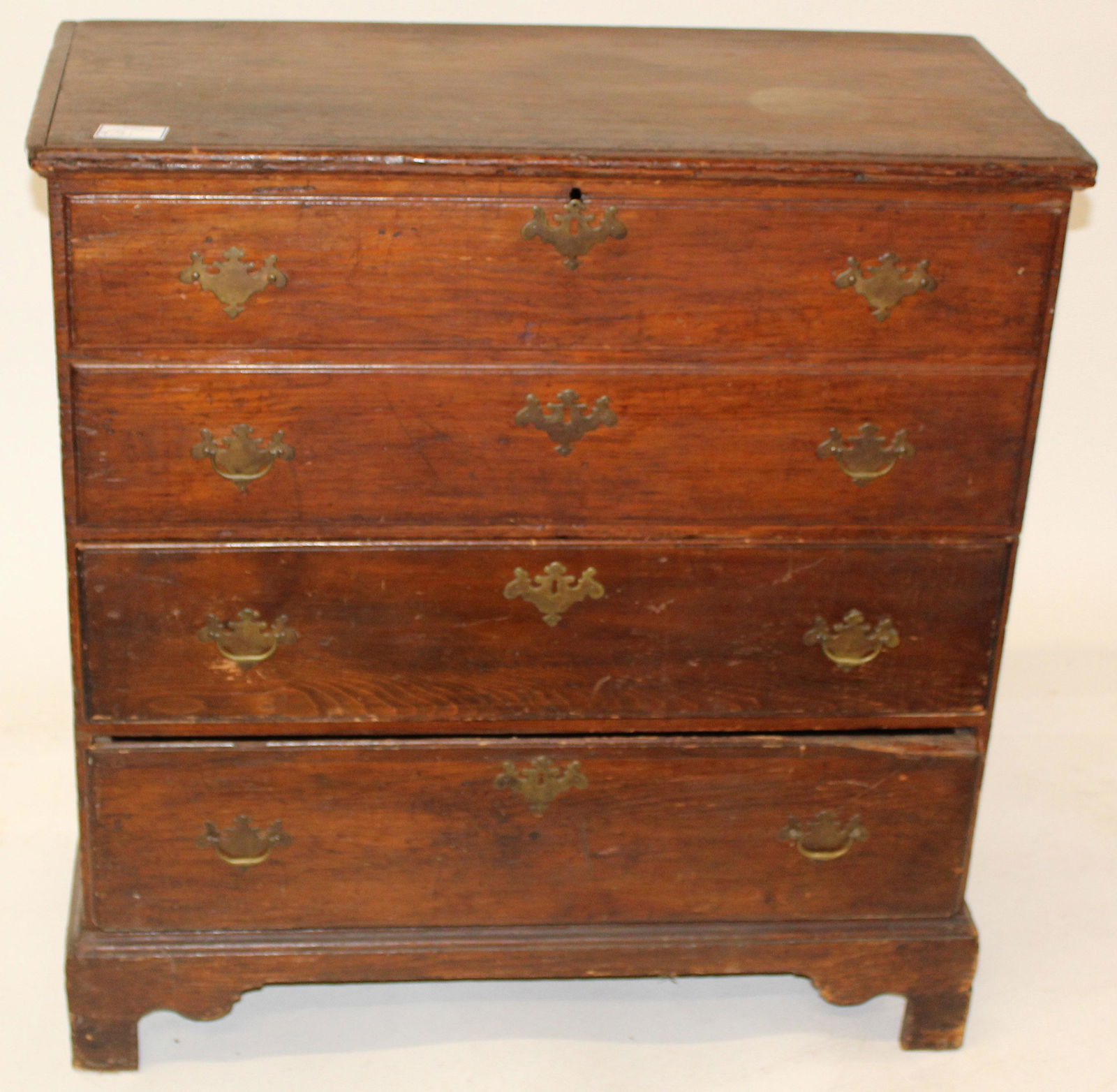 19th c Pine Blanket Chest (1 of 4)