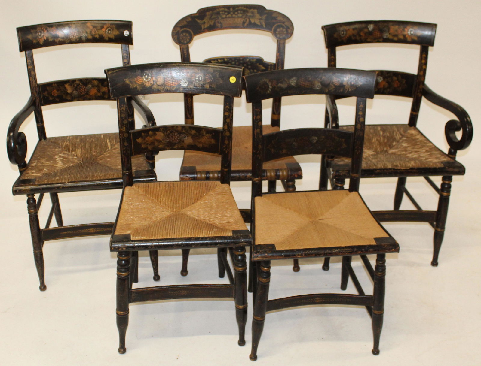 5 Hitchcock Style Sheraton Chairs (1 of 3)