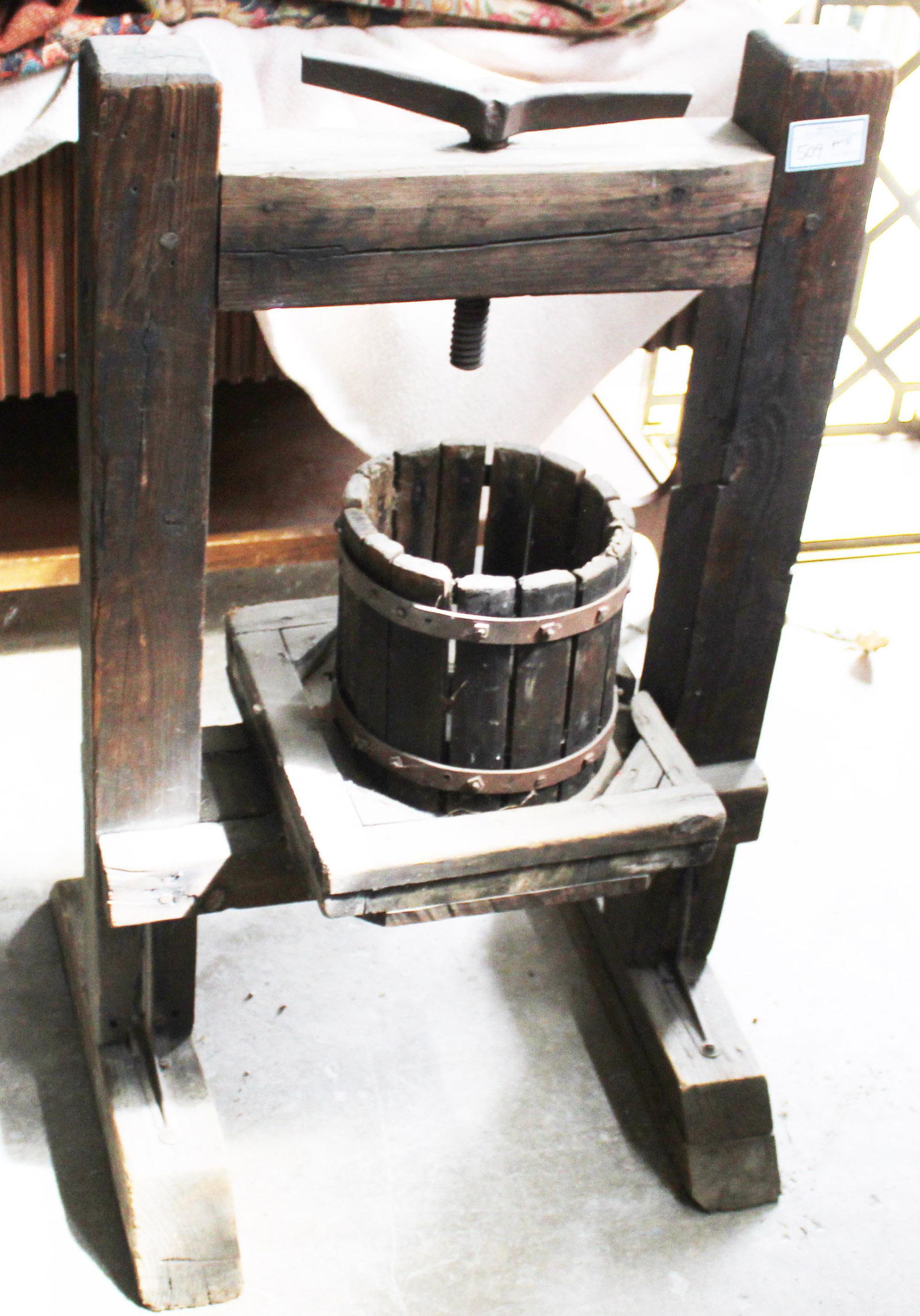Old Wooden Cider Press (1 of 2)