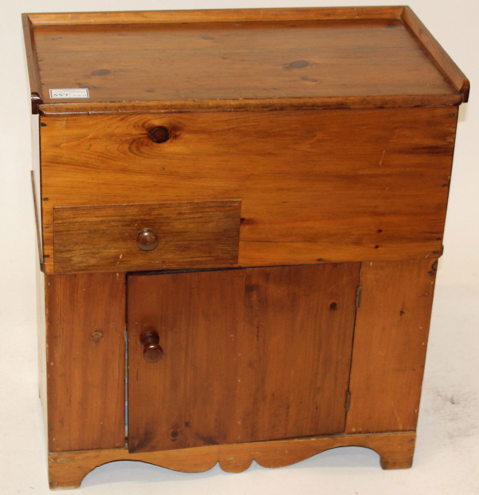 Pine Lift Top Commode (1 of 1)