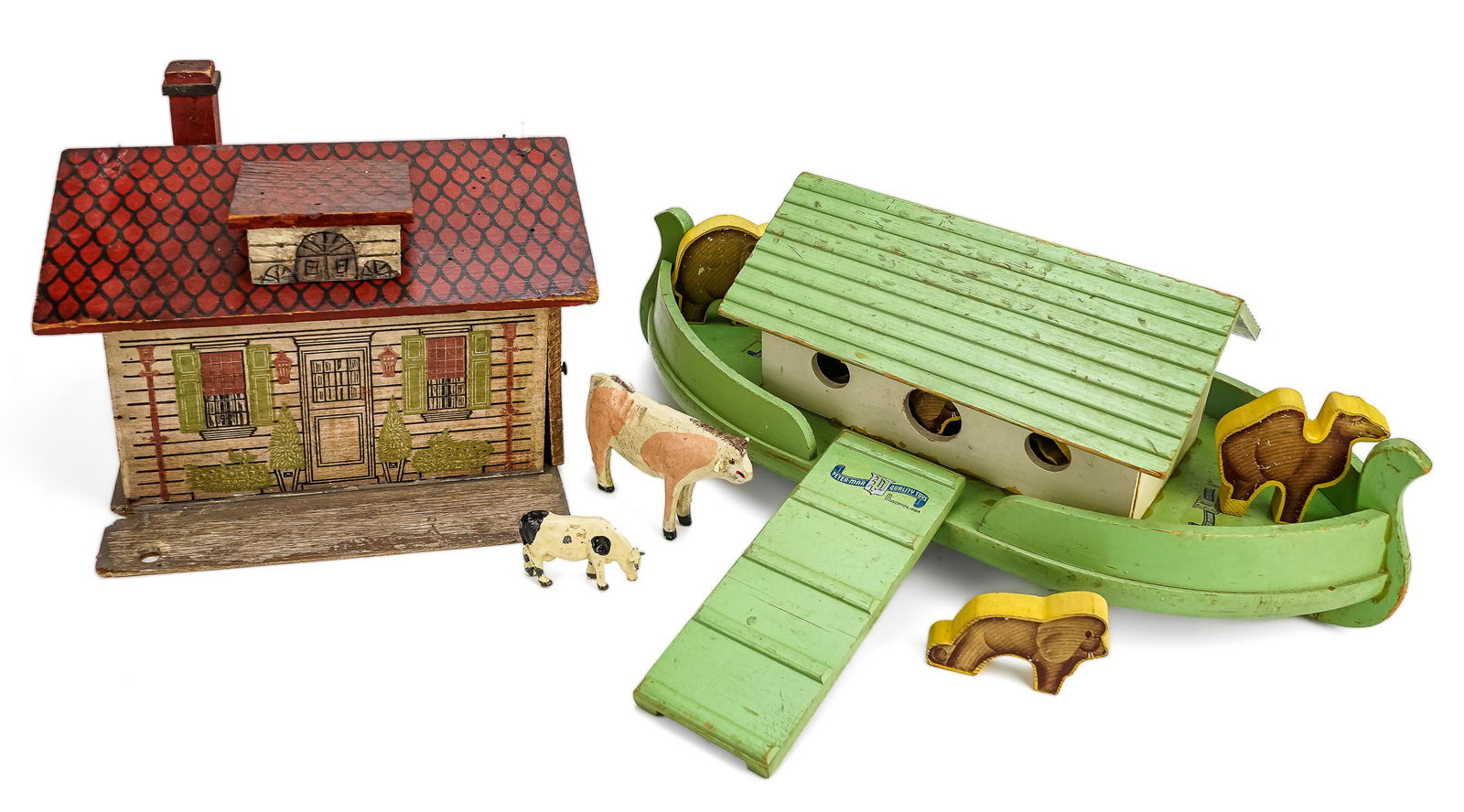 Noah's Ark, Litho Garage, Carved Animals (1 of 3)