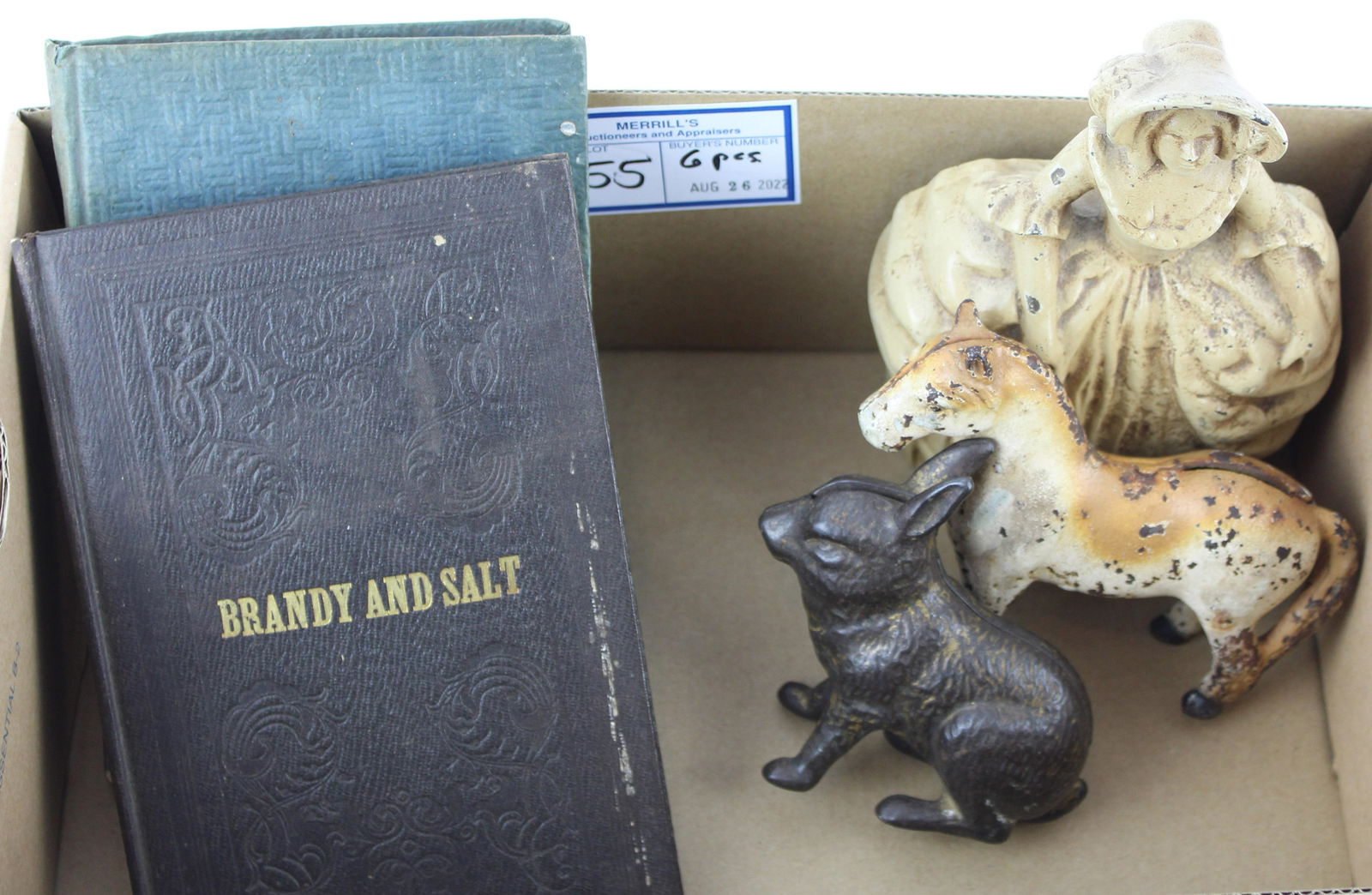 Early Books, Cast Iron Doorstop, Banks (1 of 4)