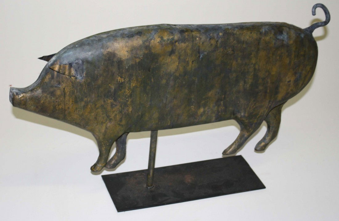 full body copper pig weathervane 28 inches: full body copper pig weathervane 28 inches