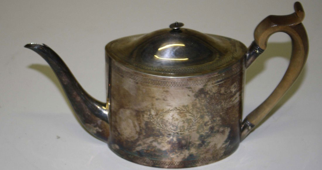 1801 John Emes- London silver tea pot approx 12 tr: 1801 John Emes- London silver tea pot approx 12 troy oz