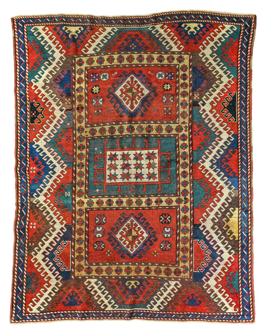 Late 19th c Borchalou Kazak Area Rug (1 of 3)
