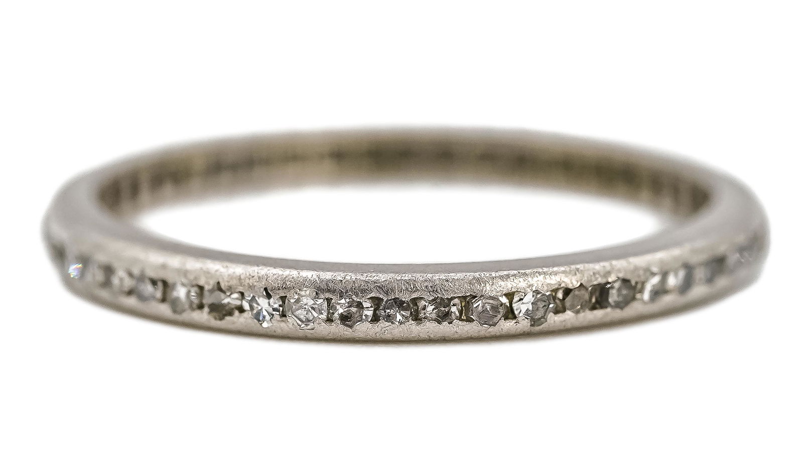 Art Deco Platinum & Diamond Eternity Band (1 of 3)