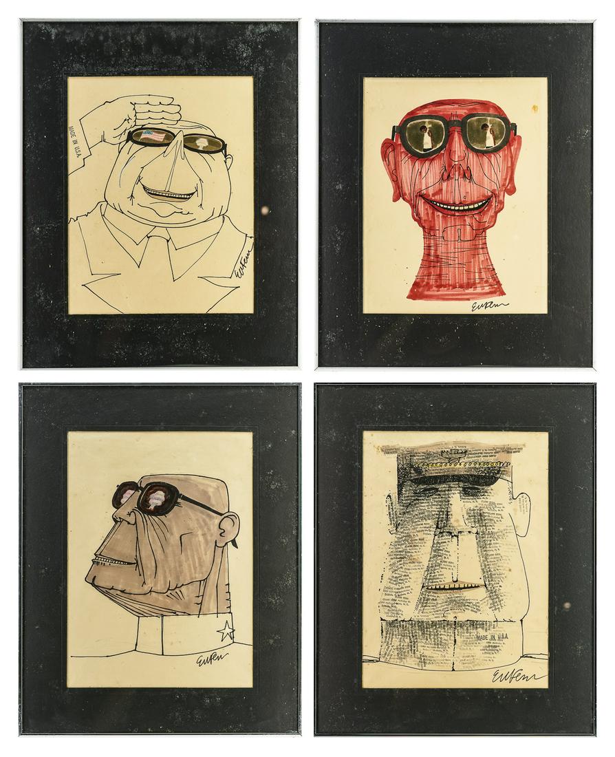 Four Eugene A. Fern Drawings (1 of 5)