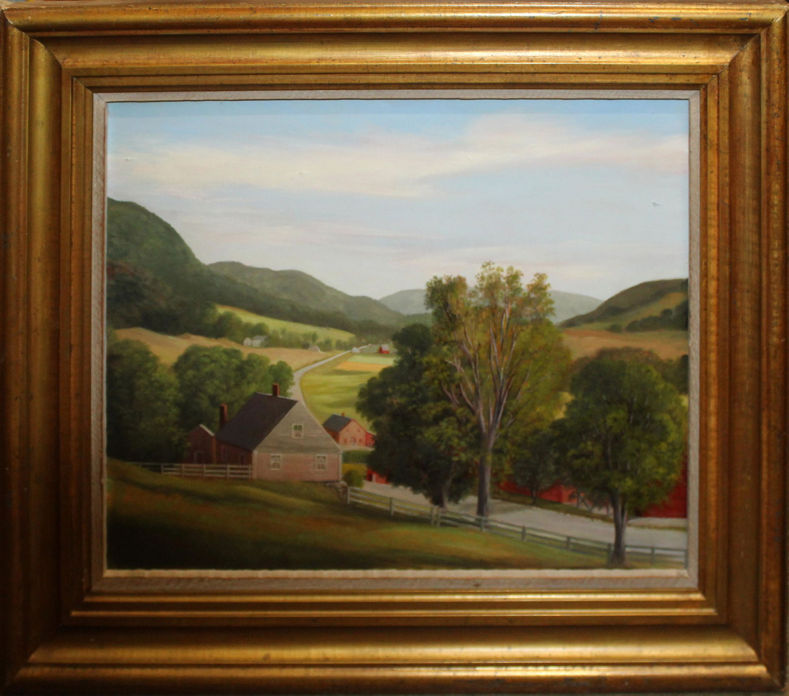 20th c Southern Vermont Landscape signed Ashley (1 of 3)