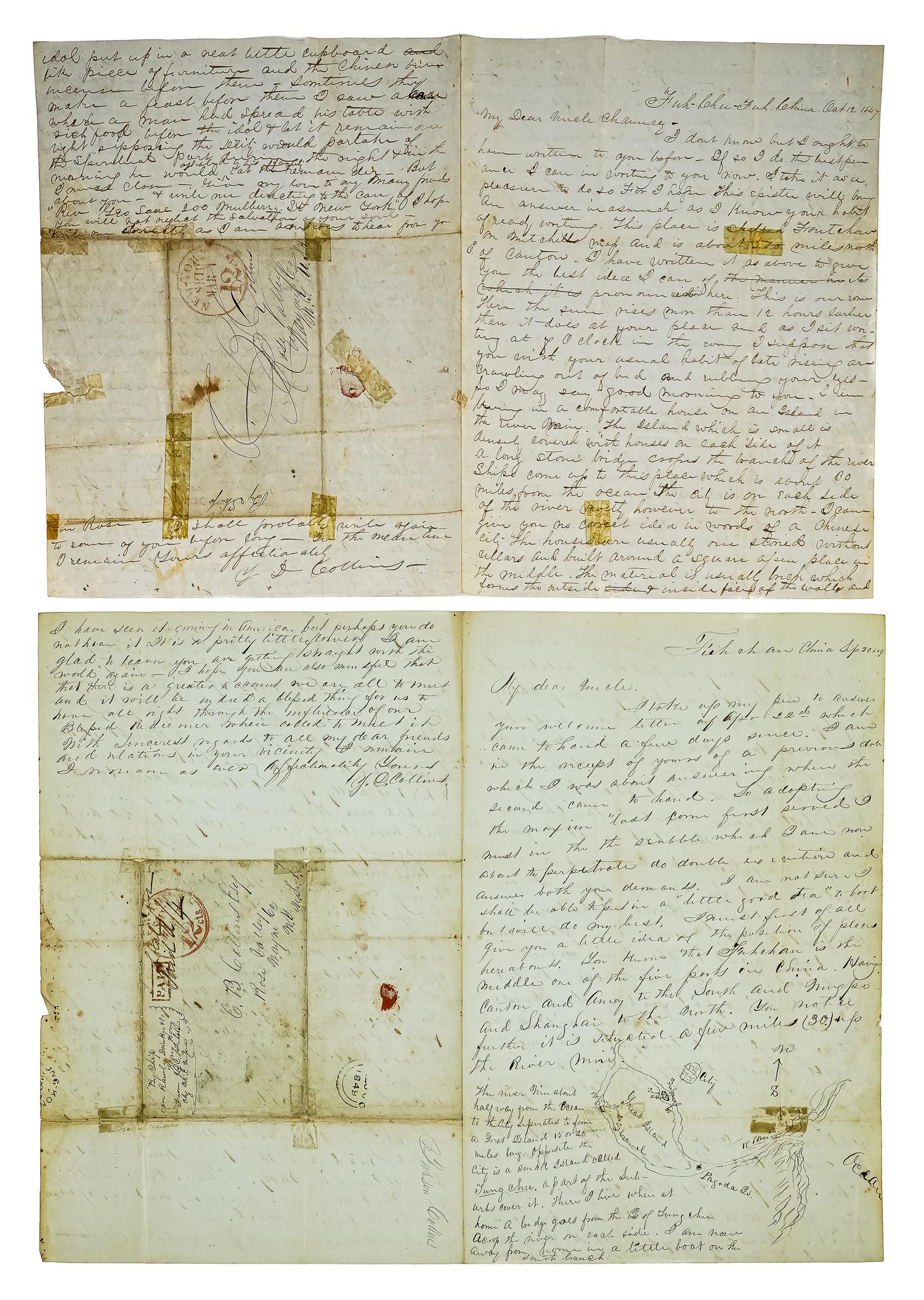 1849 Letters Written from China (1 of 6)