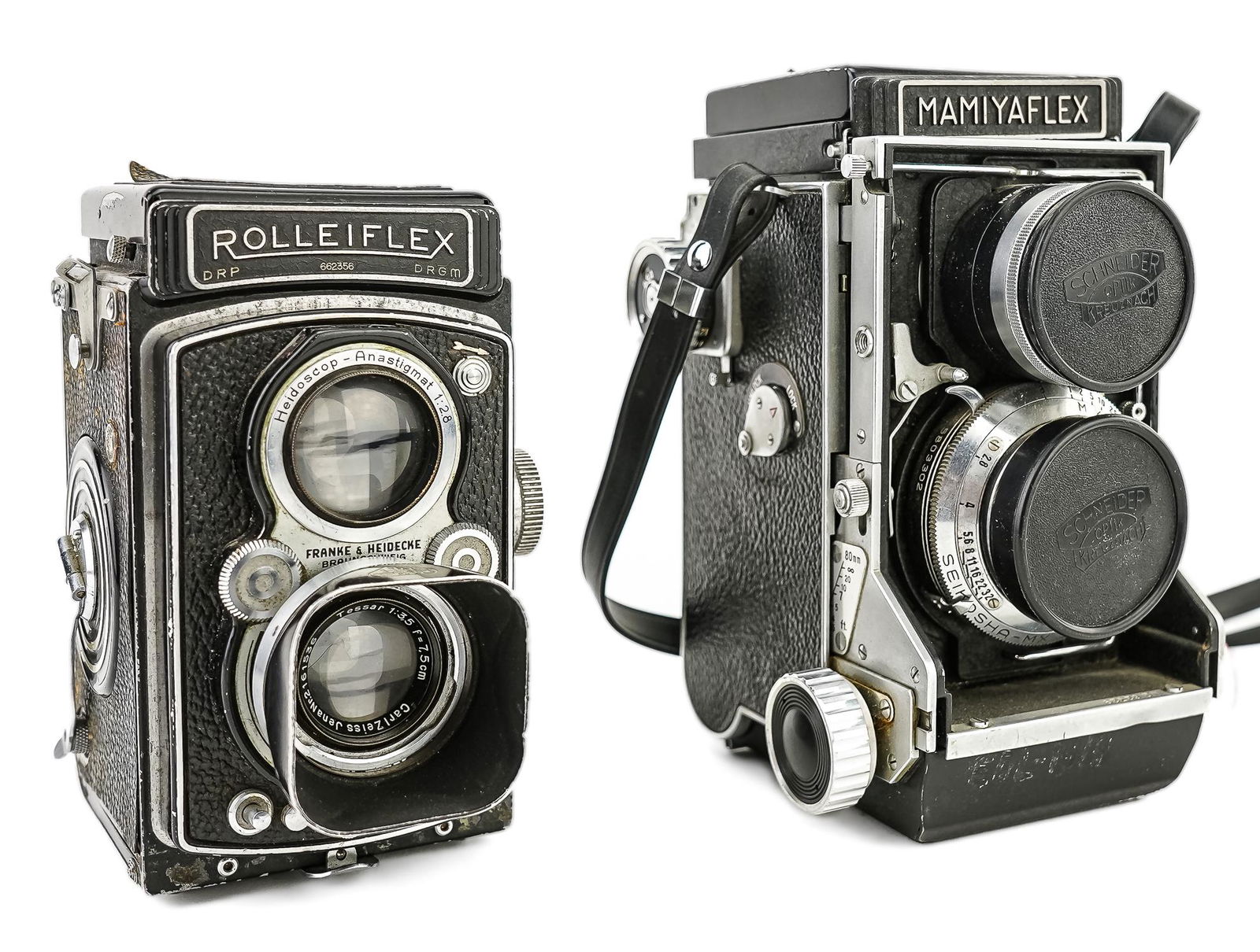 Vintage Rolleiflex and Mamiyaflex Reflex Camera (1 of 7)