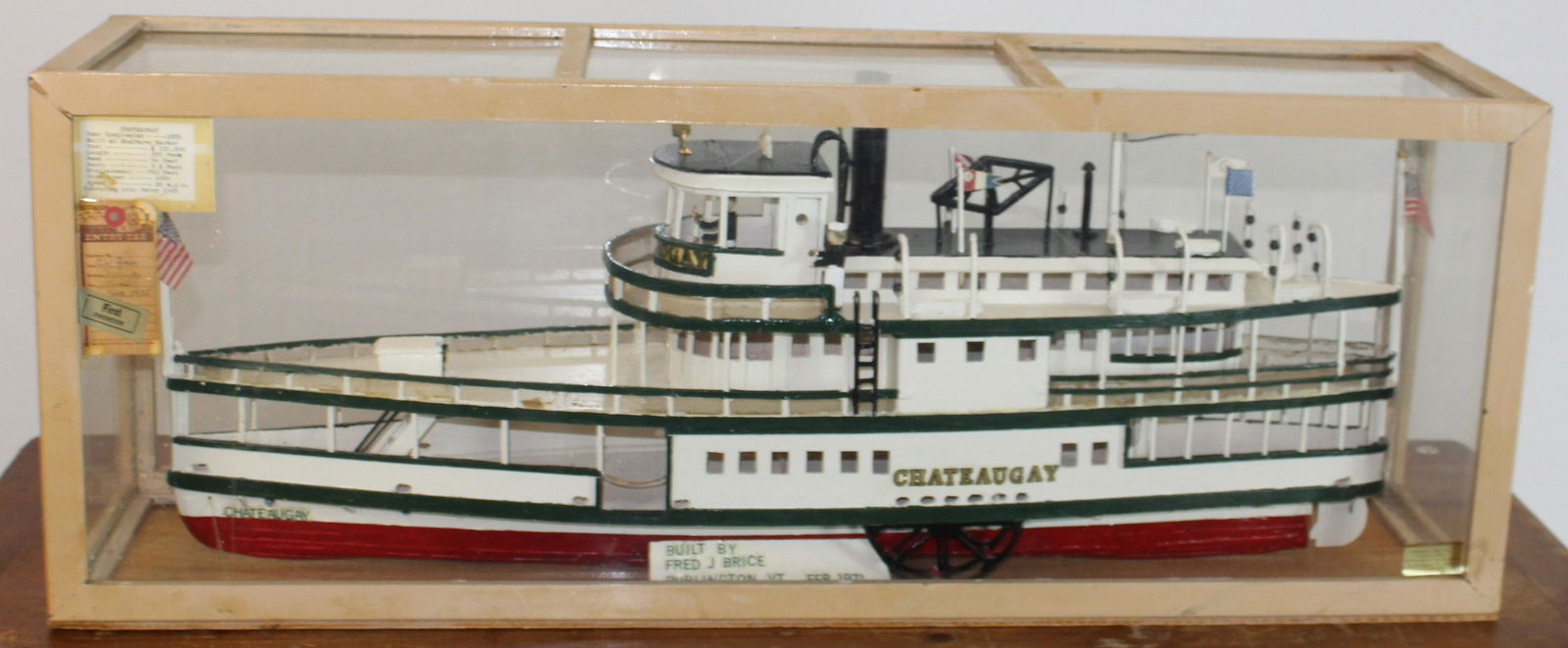 Steamboat Chateaugay Folk Art Model by Fred Brice (1 of 2)