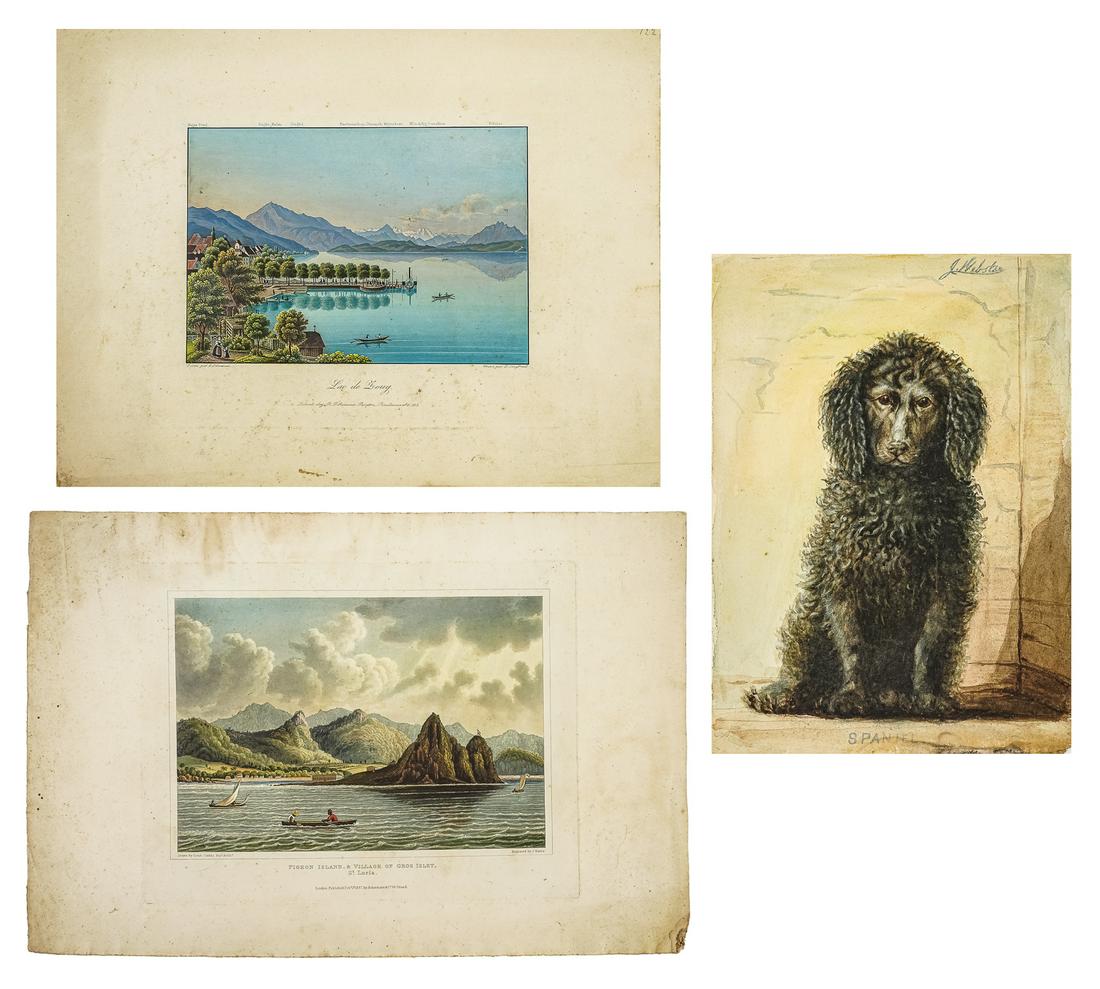 Two Color Prints and Watercolor (1 of 4)