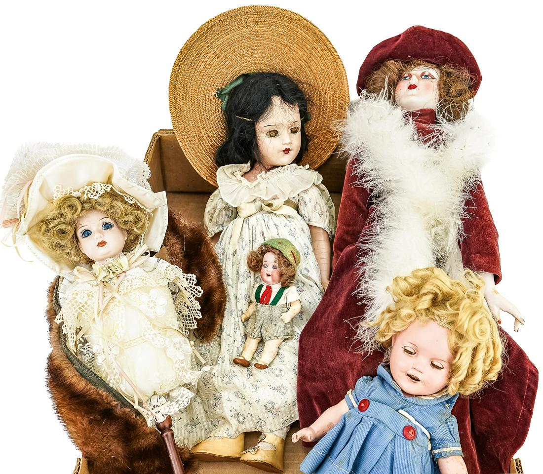 Dolls including Composition Shirley Temple (1 of 2)