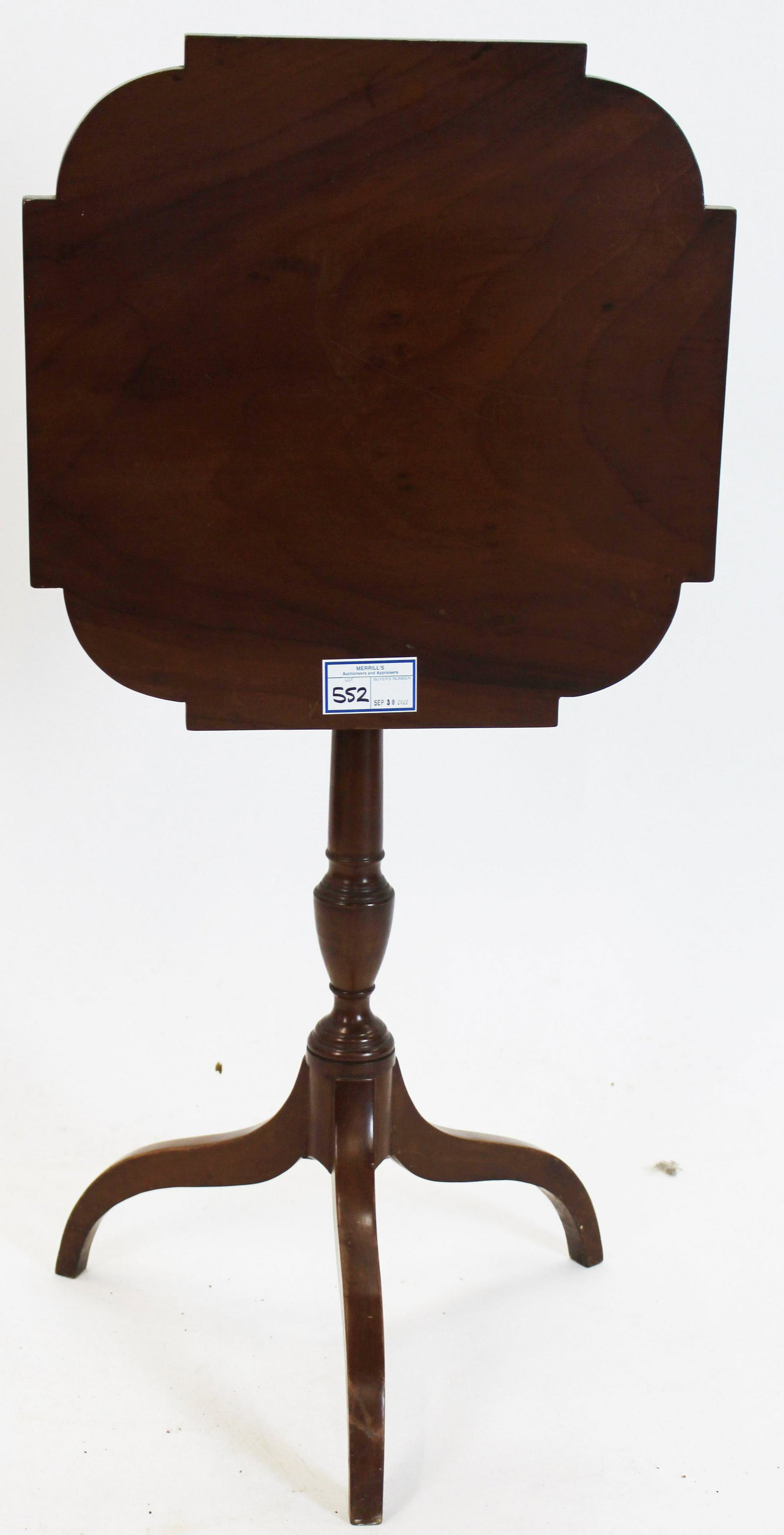 Federal Cherry Tilt Top Candle Stand (1 of 1)