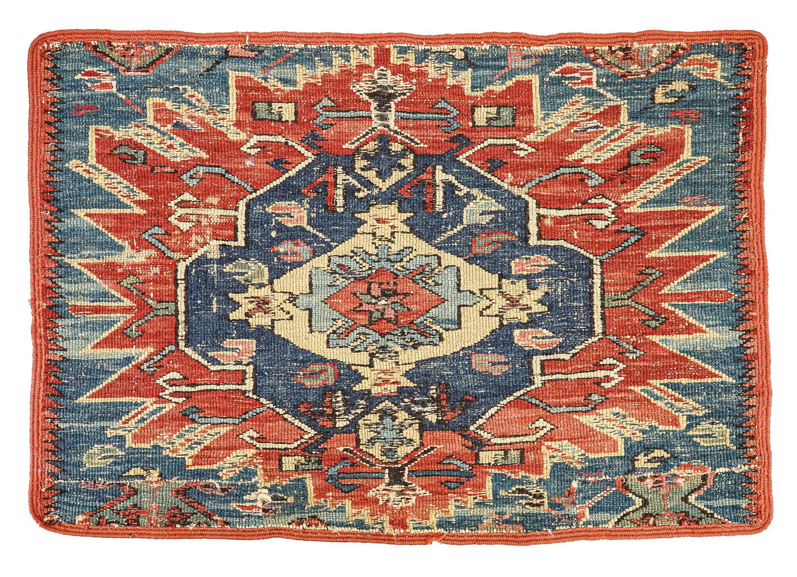 Ca 1870 Caucasian Kazak Fragment (1 of 2)