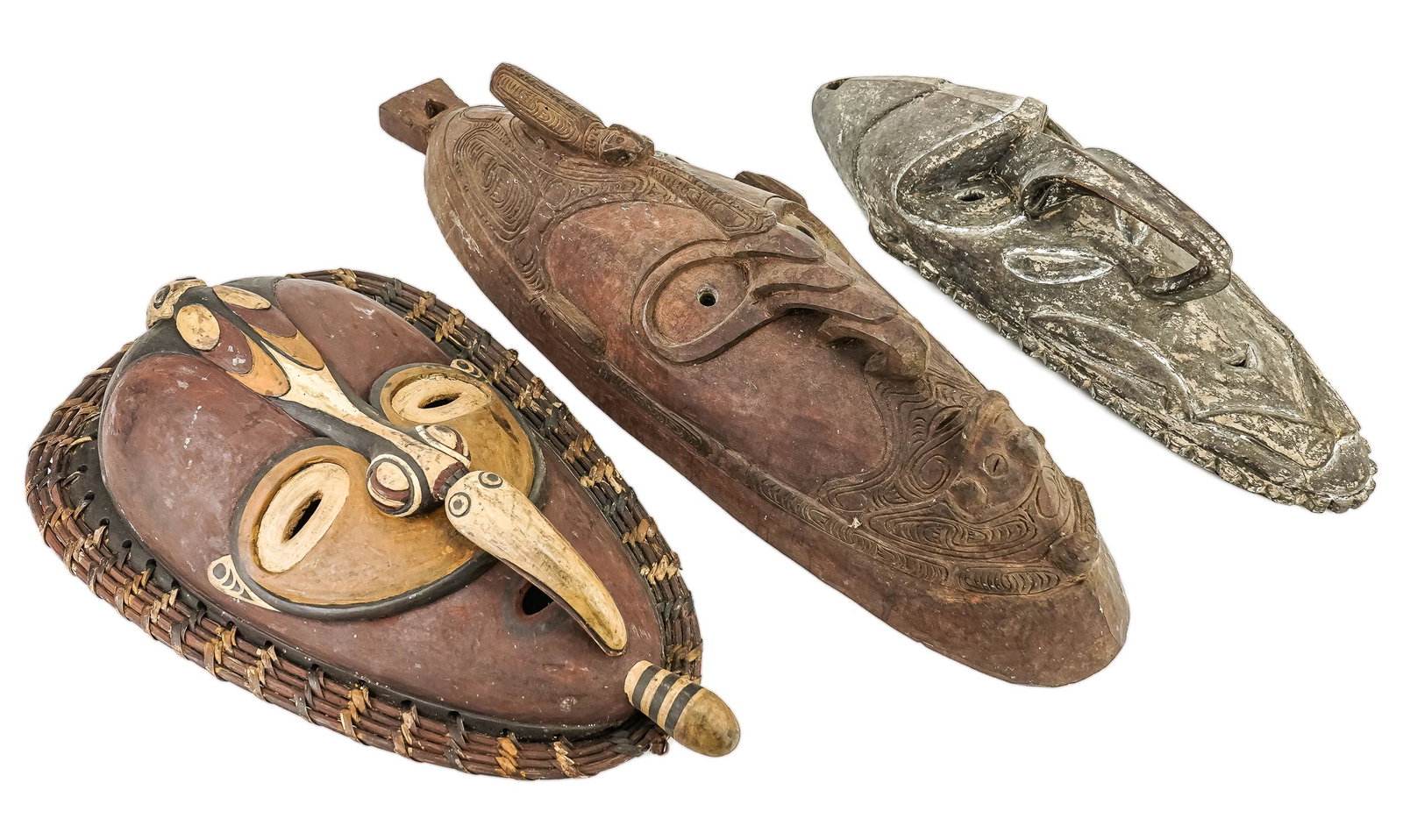 Three Papua New Guinea Masks (1 of 5)