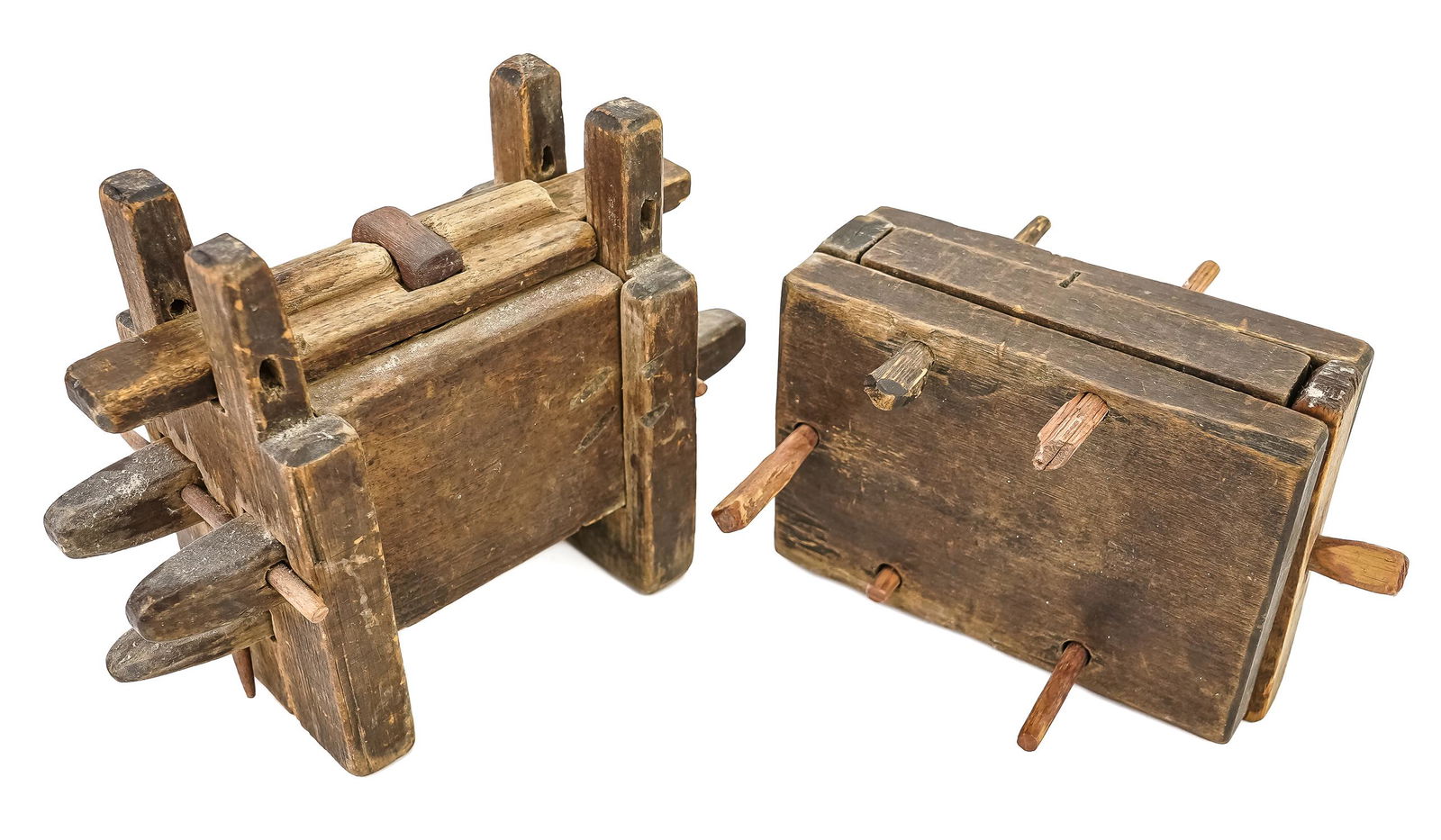 Two Early 19th c Quebec Maple Sugar Molds (1 of 5)