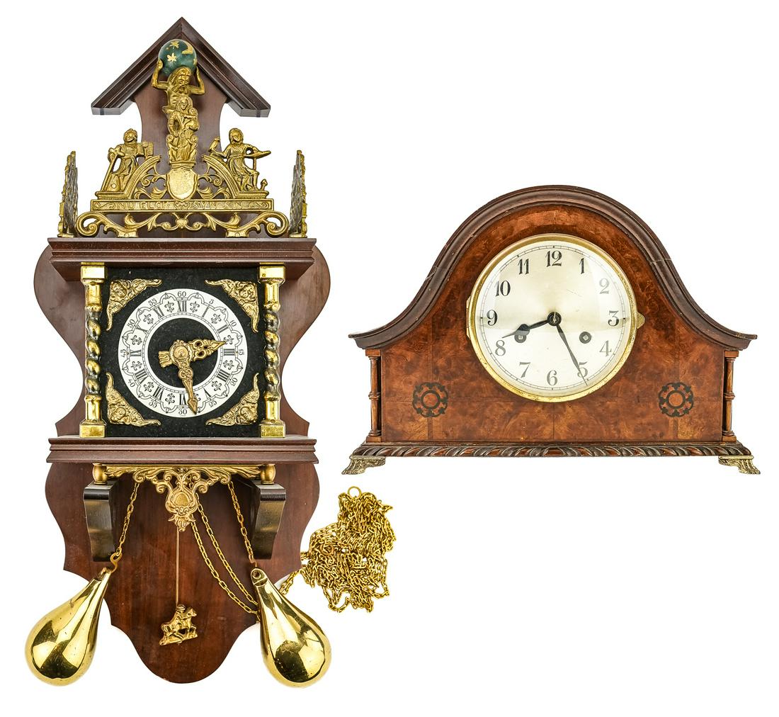 Two 20th c. German Clocks (1 of 8)
