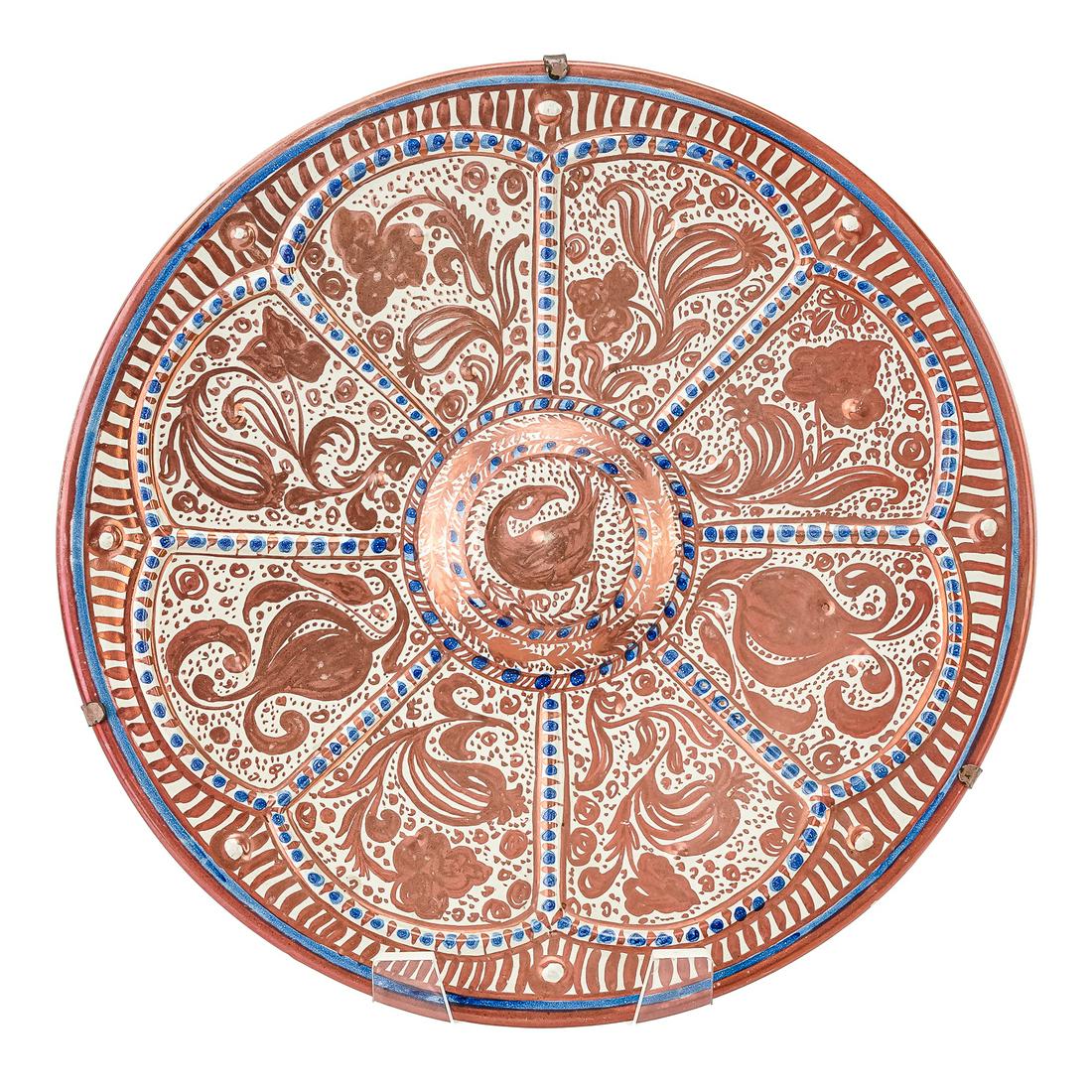 Cantagalli Italian Lusterware Pottery Charger (1 of 4)