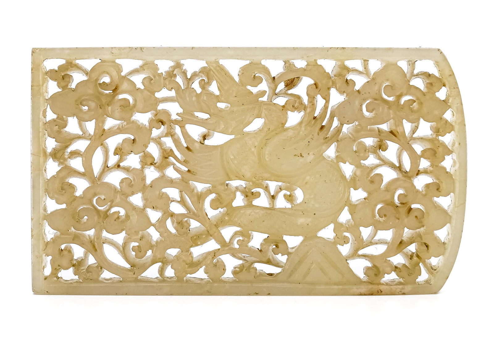 Qing Dynasty White Jade Panel (1 of 5)