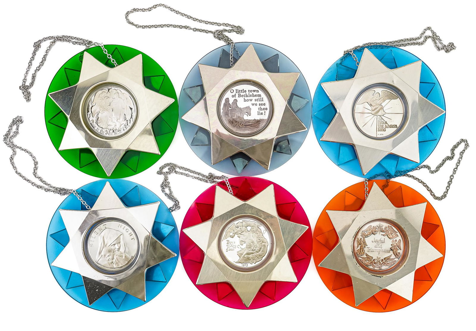 1971-76 Sterling Silver Christmas Ornaments (1 of 3)