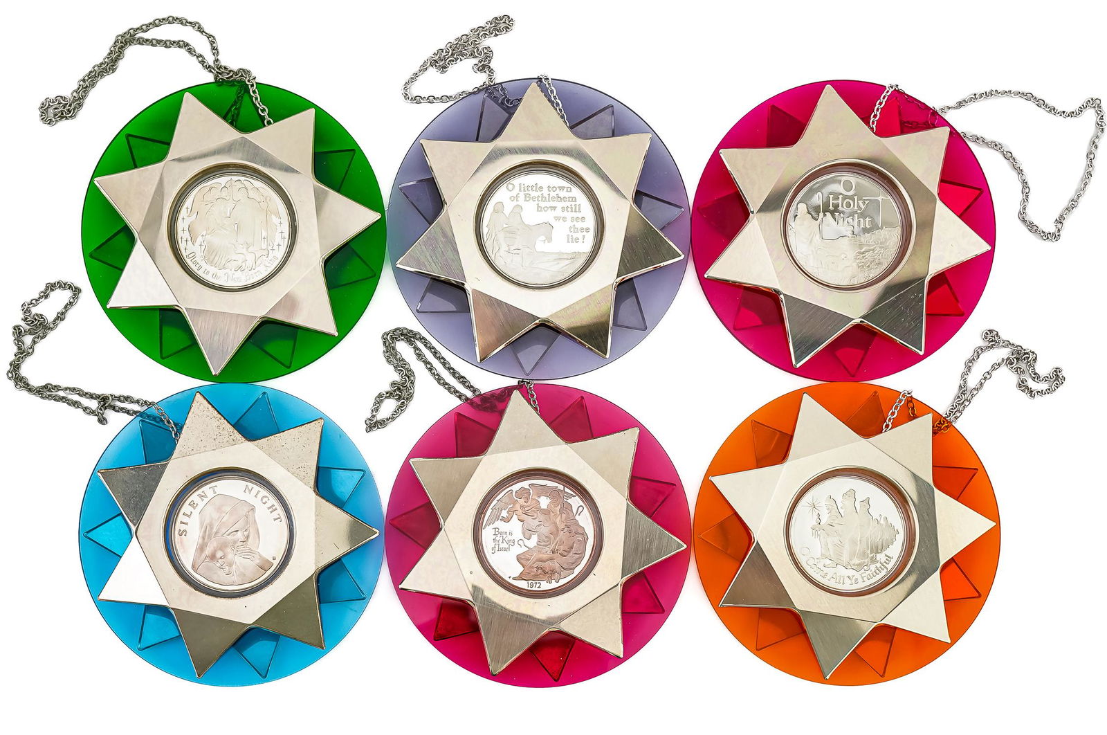 1971-77 Sterling Silver Christmas Ornaments (1 of 3)