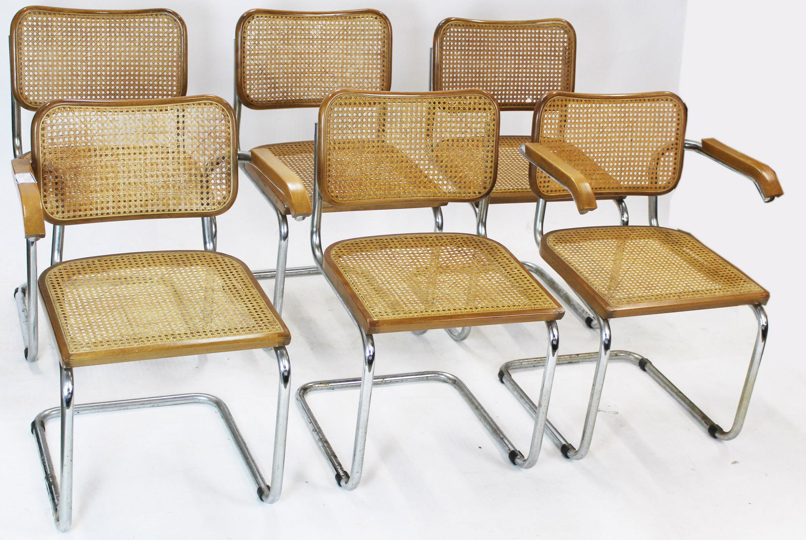 Marcel Breuer (HU 1902-1981) Six Cesca Chairs (1 of 4)