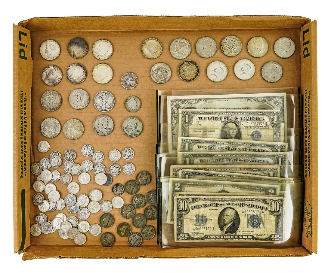 US Silver Coins, Paper Currency (1 of 2)