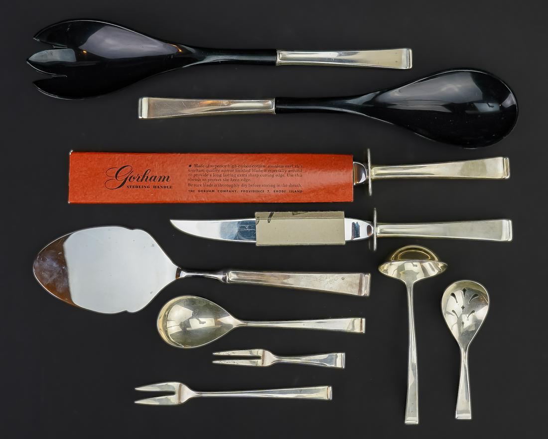 10 pcs. Gorham Theme Sterling Silver Flatware (1 of 2)