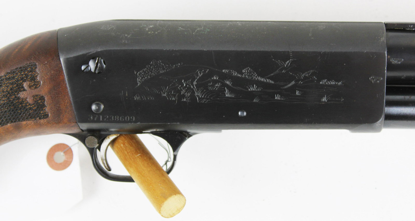 Ithaca Featherlight Model 37 in 16ga: Ithaca Featherlight Model 37 in 16ga shotgun chambered for 2.75" shells stock modified with additional piece of walnut. 13.5" from receiver to end of buttpad- THIS FIREARM REQUIRES A 4473 BACKGROUND C