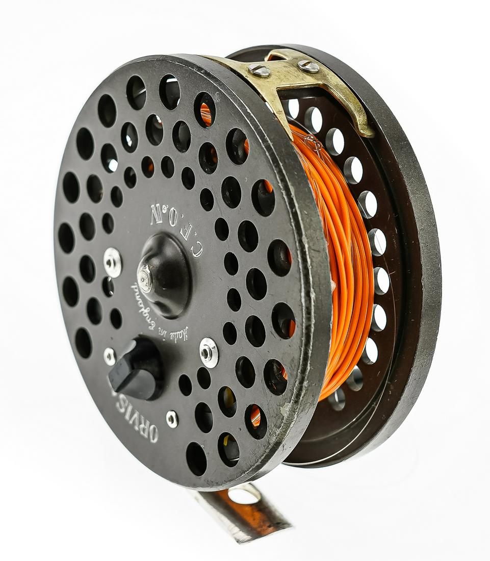 Orvis/ Hardy CFO IV Fly Reel: Orvis CFO IV fly reel, made in England by Hardy, diameter 3 1/8"