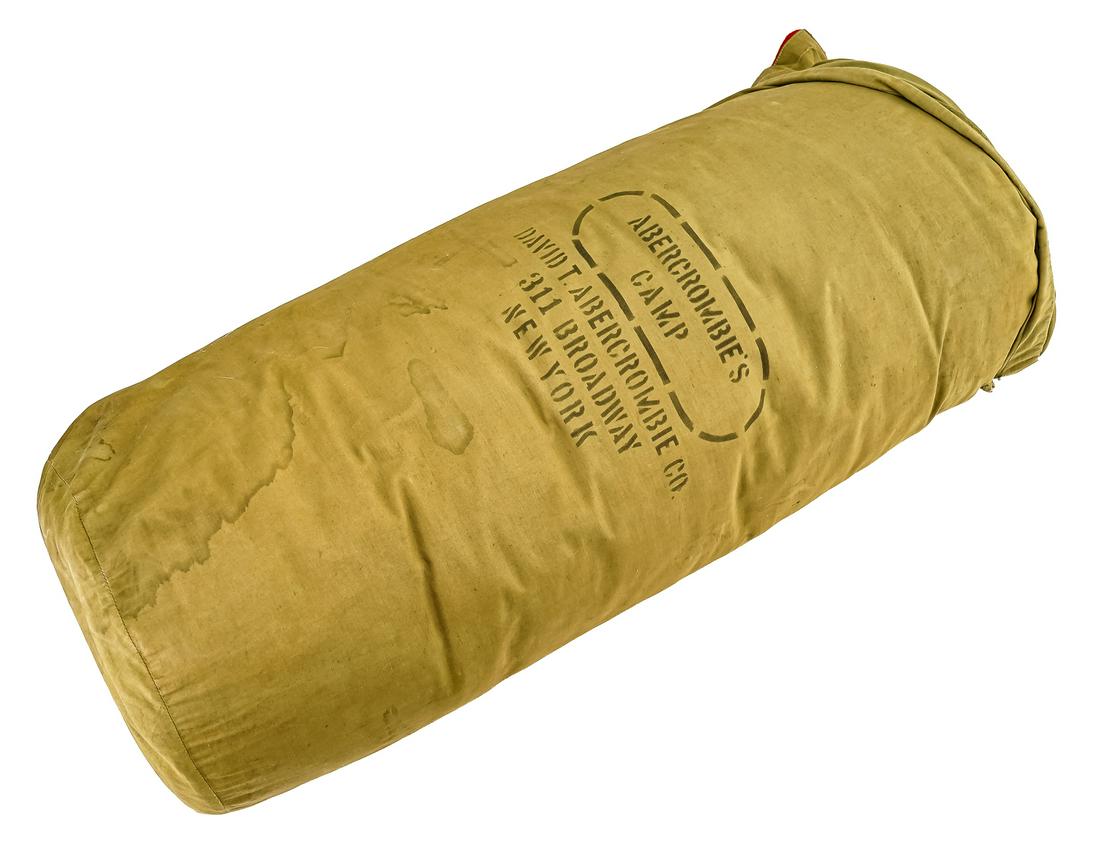 Hudson Bay Sleeping Bag: Abercrombie & Fitch- Hudson Bay Company sleeping bag, with stuff bag