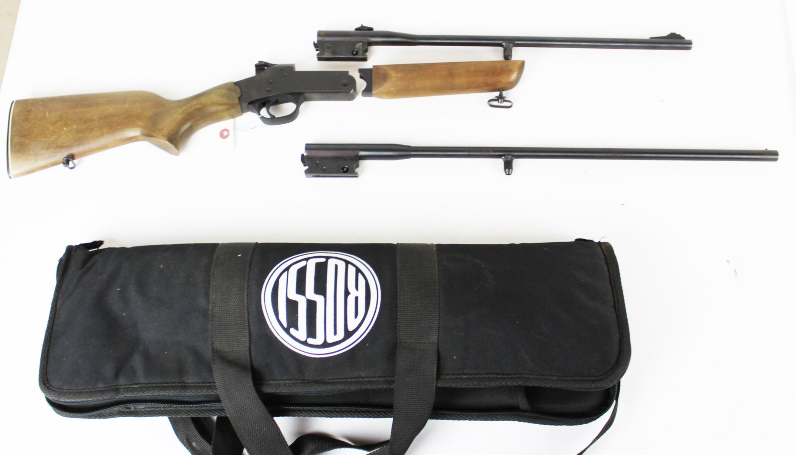 Rossi Braztech Rifle in .410 and .22lr: Rossi Braztech Survival rifle in .410 ga and .22lr with carrying case THIS FIREARM REQUIRES A 4473 BACKGROUND CHECK OR FFL/C&R TRANSFER. PLEASE CHECK LOCAL LAWS PRIOR TO BIDDING. WE DO NOT SELL ANY FI
